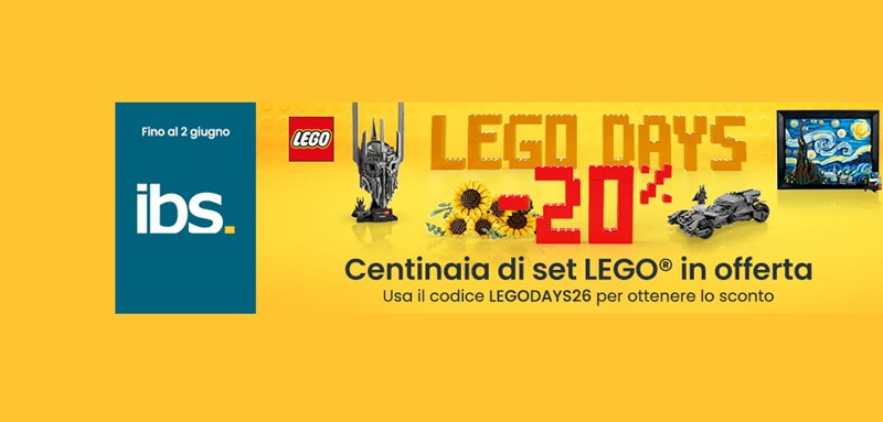 LEGODAYS26 codice voucher IBS