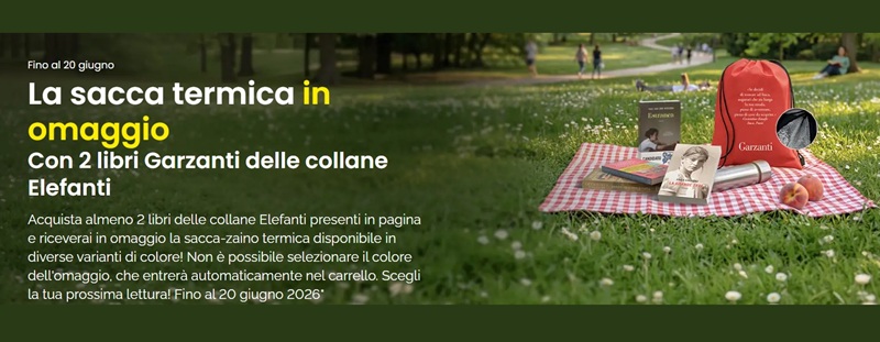 sacca zaino termica omaggio libri