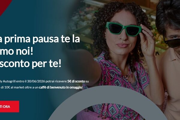buono sconto My Autogrill gratis