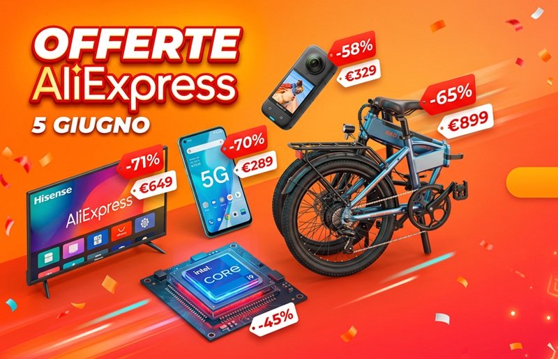 Offerte Aliexpress 5 giugno 2026