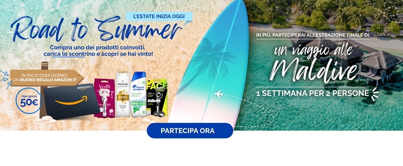 concorso Vinci la tua estate P&G
