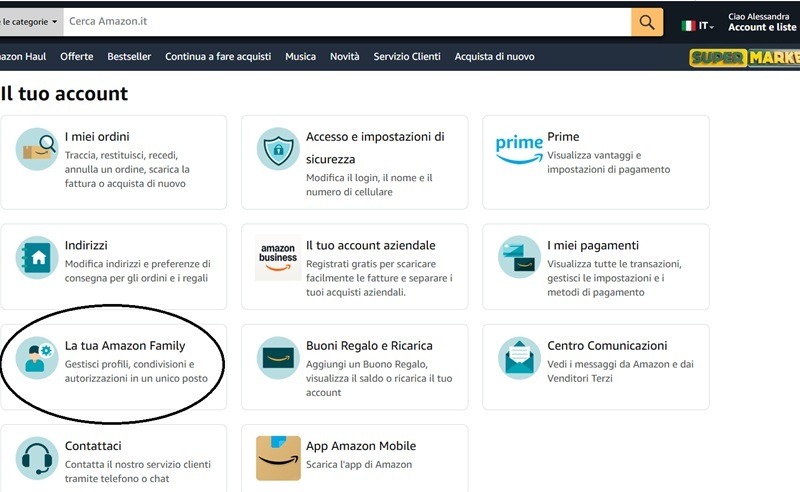 Amazon Family arriva in Italia: condividi Prime con un altro adulto del tuo nucleo familiare senza costi extra. Risparmi fino a 49,90€ all'anno. Scopri come.