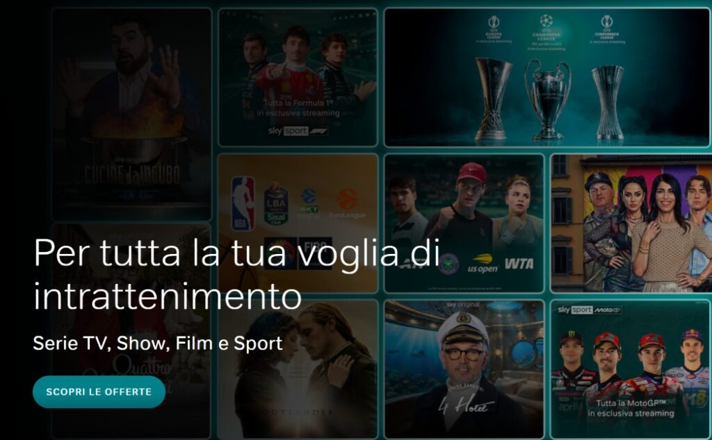 Offerta NOW Pass Cinema & Entertainment: serie, show e oltre 1000 film da 7,99€/mese. Scopri anche Entertainment a 4,99€ e il Pass con Premium.